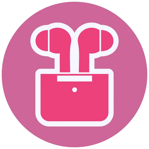 Earpiece Web Icon Simple Illustration — Stockový vektor