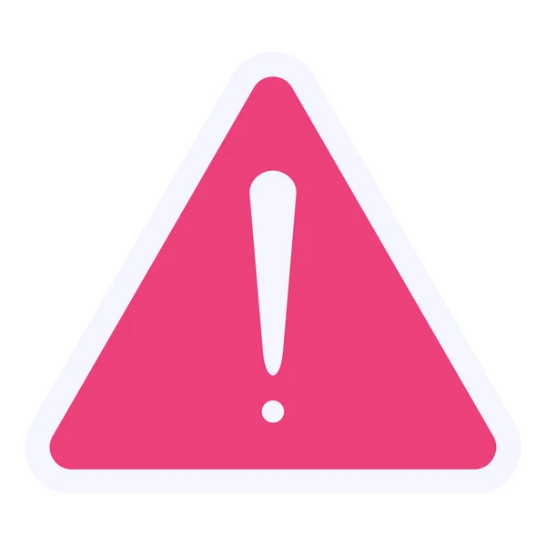 Exclamation Mark Icon Flat Illustration Warning Alert Vector Icons Web — Stock Vector