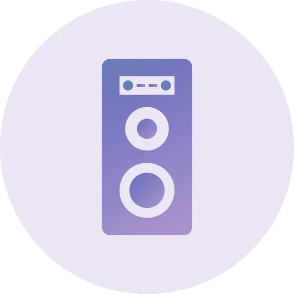 Speaker Vector Glyph Icon Design — стоковый вектор