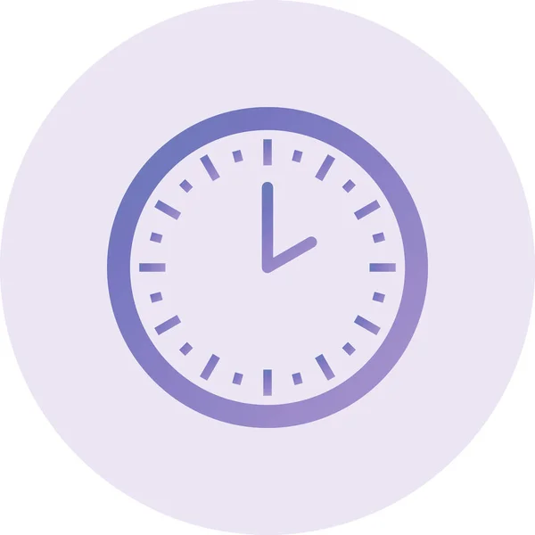 Hours Vector Glyph Icon Design — 스톡 벡터
