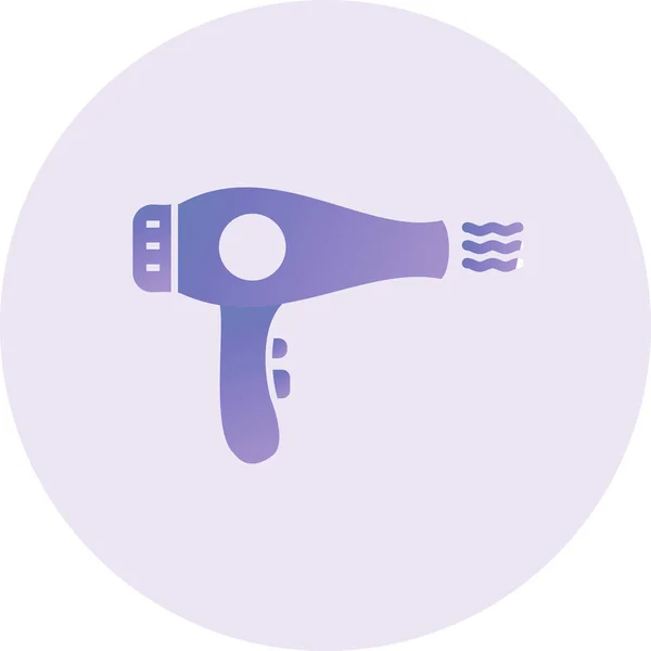 Hair Dryer Icon Web Simple Illustration — Image vectorielle