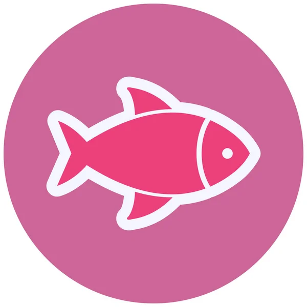 Fish Vector Glyph Icon Design — Stockvektor
