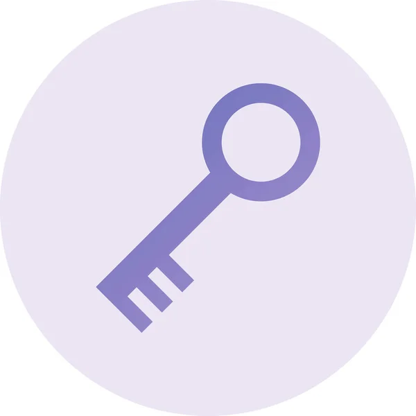 Ключ Иконка Сайта — стоковый вектор