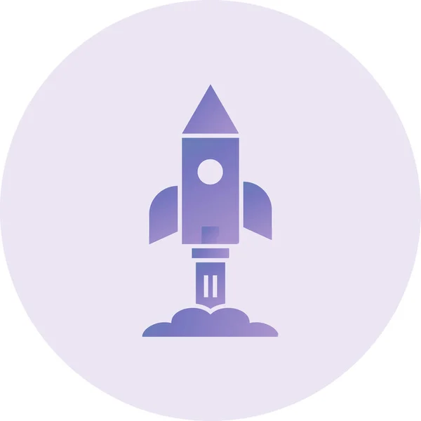 Space Shuttle Vector Icon — Stock Vector