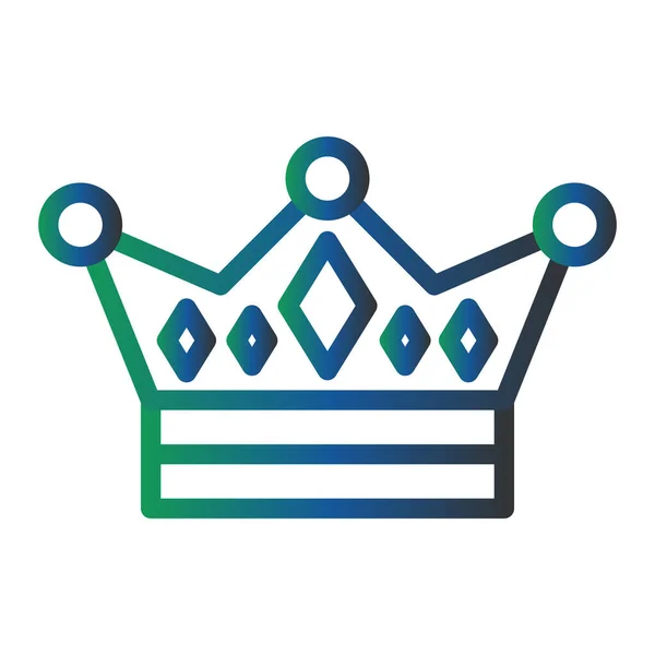 Crown Icon Flat Illustration Monarchy Sign — Image vectorielle