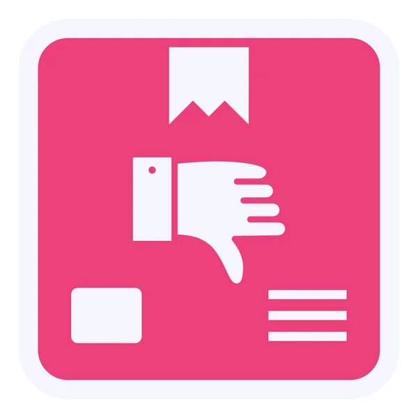 Thumb Dislike Icon Vector Illustration — Stockvektor