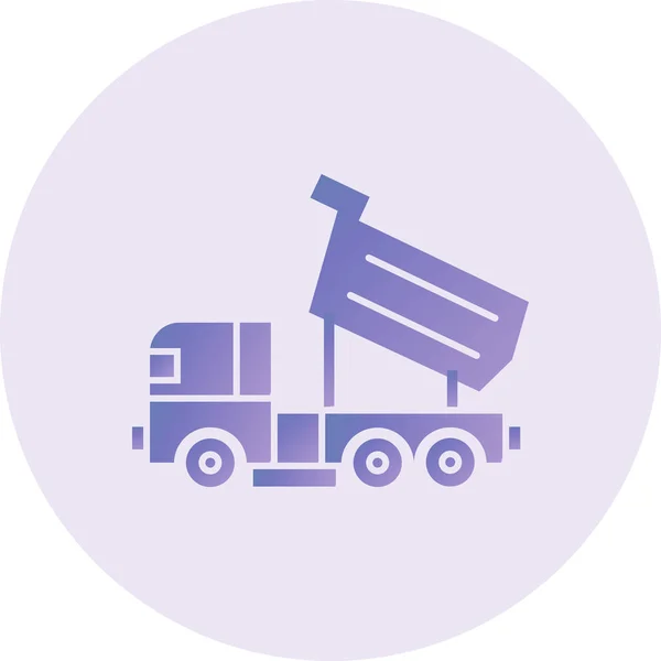 Truck Web Simple Illustration — Vetor de Stock