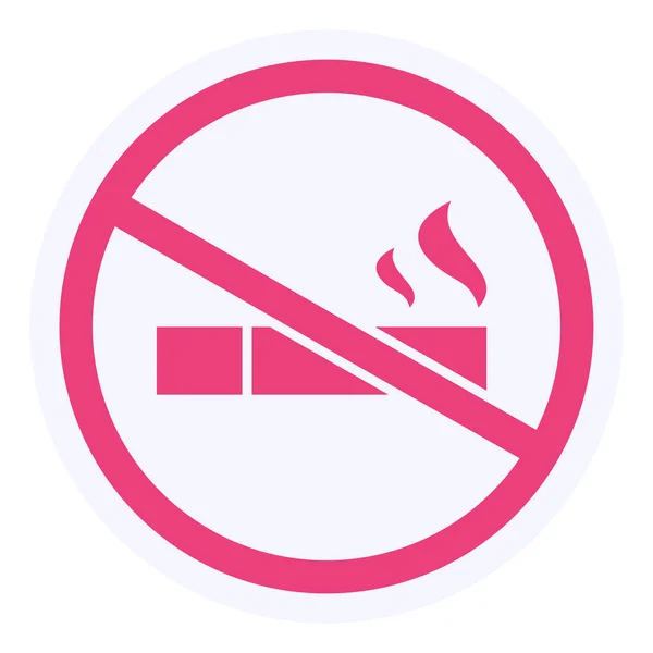 Não Fumar Ícone Vetor Ilustração — Vetor de Stock