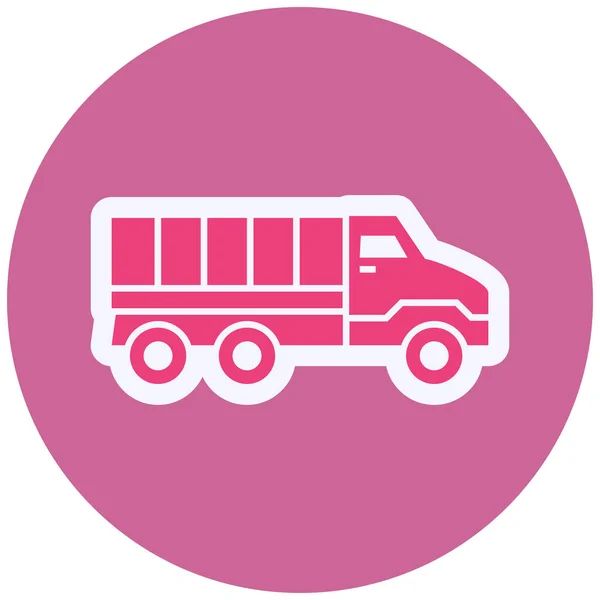 Autobús Icono Web Ilustración Simple — Archivo Imágenes Vectoriales