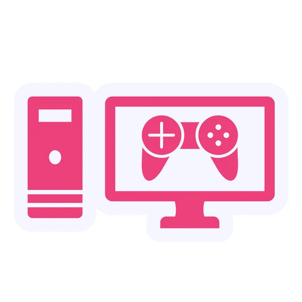 Gaming Vector Glyph Icon Design — Vector de stock