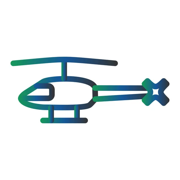 Helicóptero Web Ícone Vetor Ilustração — Vetor de Stock