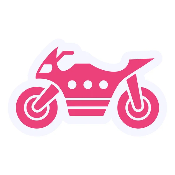 Heavy Bike Web Icon Vector Illustration — Vetor de Stock