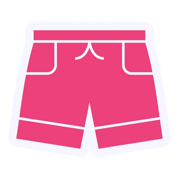 Shorts Web Symbol Einfache Illustration — Stockvektor