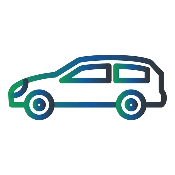 Car Vector Glyph Icon Design — Stockvektor