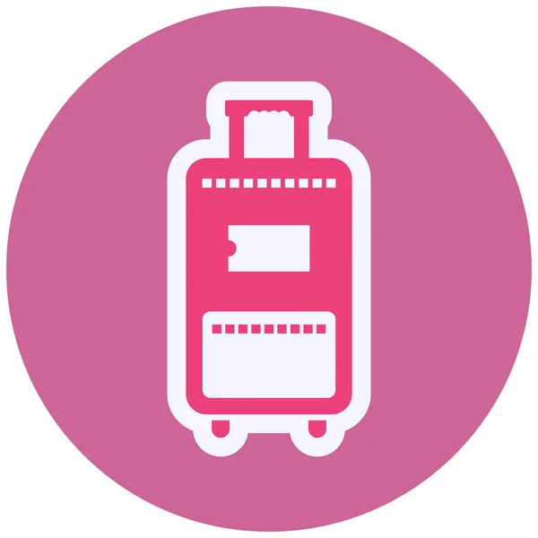 Travel Bag Web Icon Simple Illustration — Stockvektor