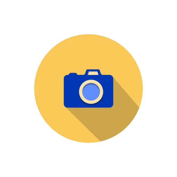 Simple Flat Cute Camera Icon Design Very Suitable Icons Buttons — Stock Vector