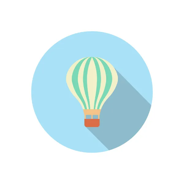 Vectorillustratie Van Plat Pictogram Heteluchtballon Logo Perfect Voor Logo Product — Stockvector