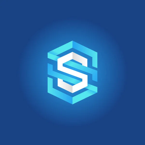 Počáteční Logo Nebo Písmeno Logo Velmi Vhodné Pro Technologické Obchodní — Stockový vektor