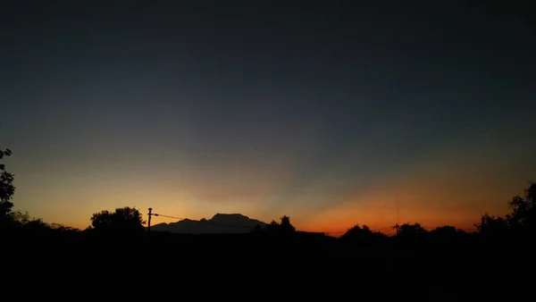 Céu Crepúsculo Muito Bonito Fresco — Fotografia de Stock