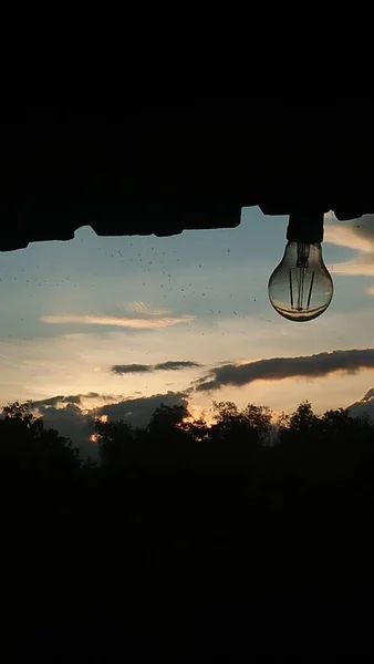 Vista Molto Bella Del Tramonto Alba Alba — Foto Stock