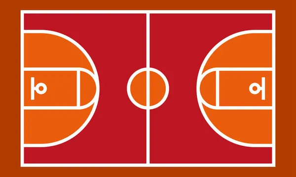 Basket Ball Field Graphic Vector Illustration Nice Very Suitable Sports — Stock Vector