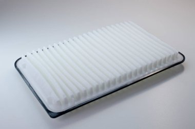 Kabin filtresi. Yedek araba temizleme parçası.