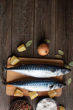 Sağlıklı uskumru balığı pişiriyorum.