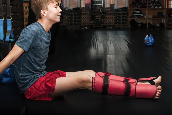 Treinamento profissional e competições para adolescentes, boxe — Fotografia de Stock