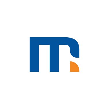 M harfi logo tasarım vektör simgesi, modern, basit, vs..
