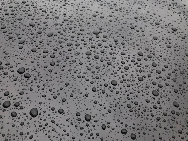 Pioggia Acqua Goccia Sfondo Nero Sfocatura Soft Focus — Foto Stock
