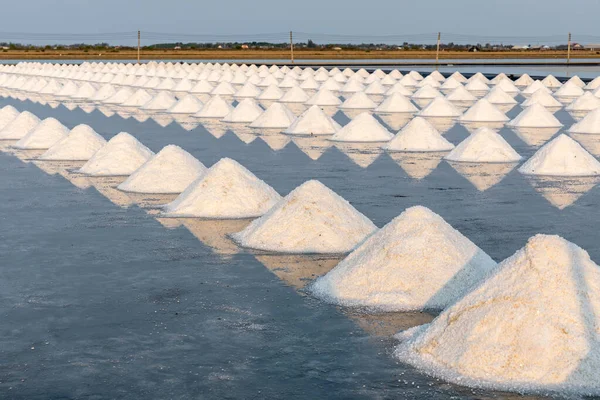 Raw Salt Samut Songkhram Thailand Evening Time — Stock Photo, Image