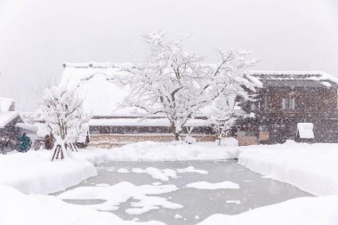 shirakawa kar mevsiminde Osaka Japonya 'ya gider.