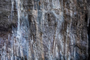 Kra bi Tayland adasındaki kaya uçurumunun doku detayları.