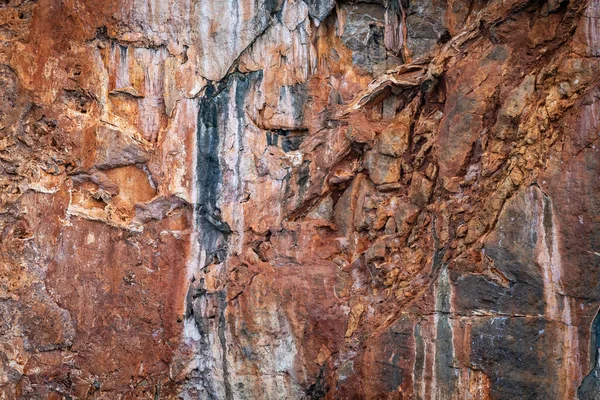 海の島の岩肌の質感 Kra Thailand — ストック写真