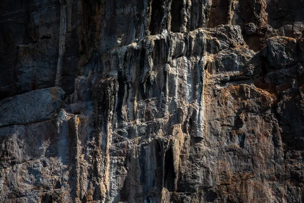 Texture Details Rock Cliff Island Sea Kra Thailand — Stock Photo, Image