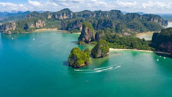 Nature Seascape Island Mountain Green Forest Beautiful Sand Beach Nang — Stock Photo, Image