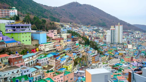 Busan Sydkorea December 2020 Gamcheon Culture Village Den Berömda Attraktiva — Stockfoto