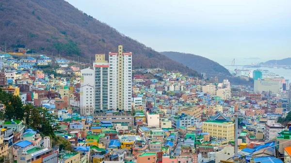 Busan Sydkorea December 2020 Gamcheon Culture Village Den Berömda Attraktiva — Stockfoto