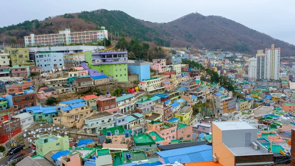 Busan Sydkorea December 2020 Gamcheon Culture Village Den Berömda Attraktiva — Stockfoto