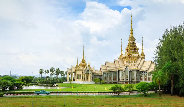 Landskap Att Resa Och Landmärke Wat Pho Sikhiu Distrikt Nakhon — Stockfoto