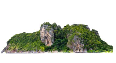 Tayland 'daki ıssız yeşil dağ ve uçurum kayaları