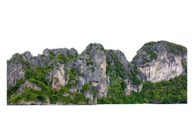 Tayland 'daki ıssız yeşil dağ ve uçurum kayaları