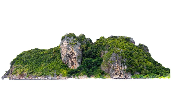Isolado Montanha Verde Penhasco Rocha Tailândia — Fotografia de Stock