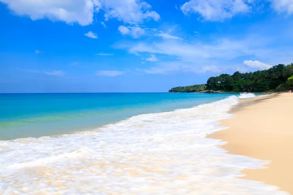 Nature Landscape View Beautiful Tropical Beach Sea Blue Sky Background — Stock Fotó