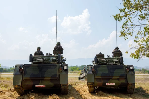 Phetchabun Marzec 2018 Tajskie Siły Specjalne Pełne Działania Obozie Szkoleniowym — Zdjęcie stockowe