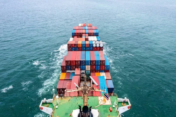 Container Vessels Business Industry Service Export Import Cargo Marine Container — Stockfoto
