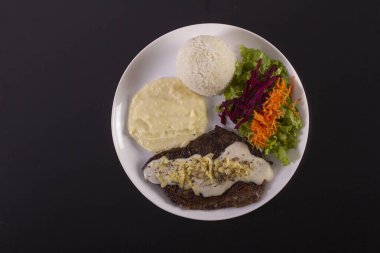 Fotografik arka planda Brezilya yemekleri
