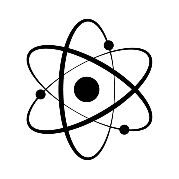Atomowy Wektor Ikony Ikona Atomu Logotypu Element Chemiczny Ikona Wektora — Wektor stockowy