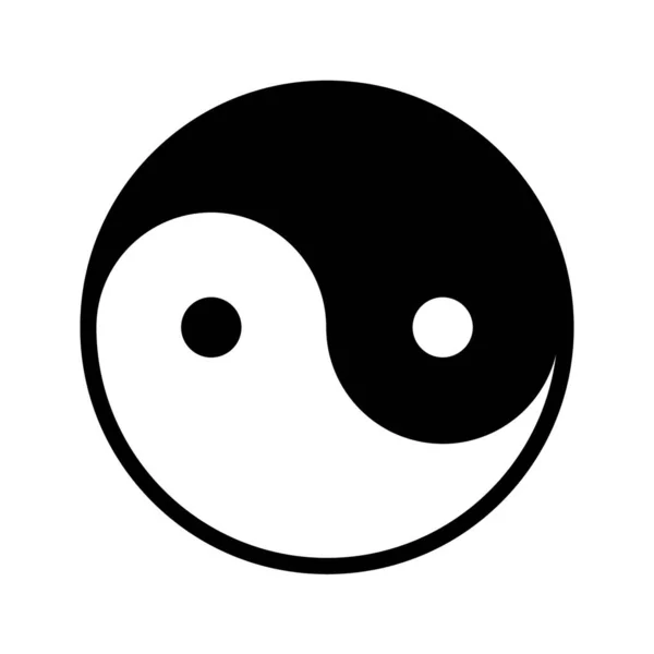 Ying Yang Symbol För Harmoni Och Balans — Stock vektor