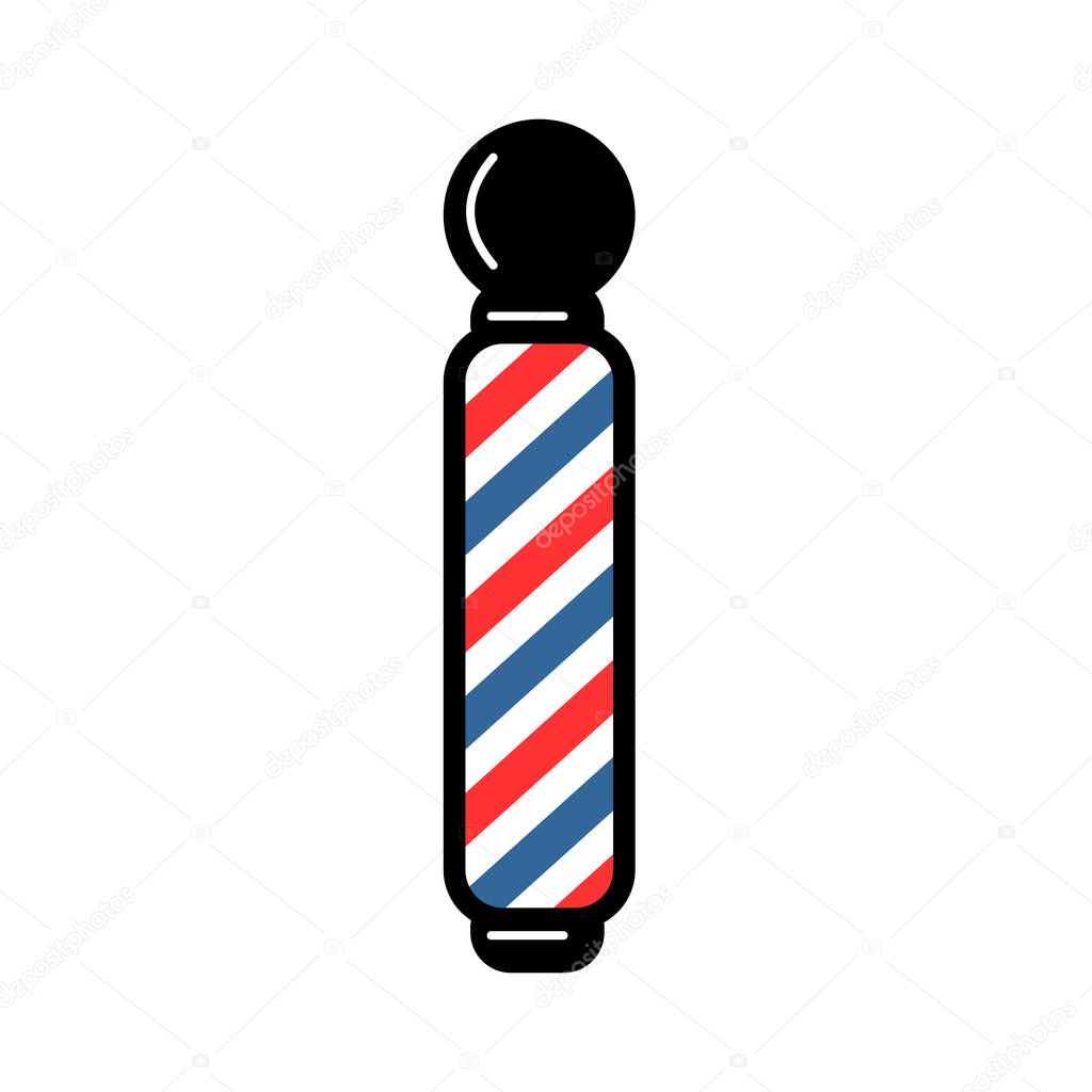 Barber shope accessory icon. Vector icon illustration isolated on white background. Barber shop element. Element for logo